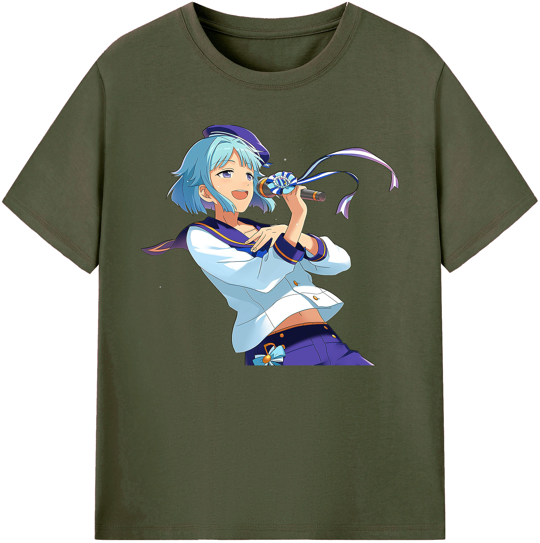 （画像用） あんさんぶるスターズ! Ensemble Stars 綿100％ メンズ半袖Tシャツ｜肌触りやわらか＆通気性